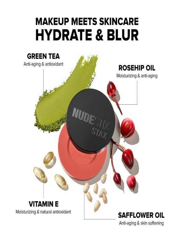 Nudestix STAX All Over Color Blush Balm – Multi-Use Cream Blush for Cheeks, Eyes & Lips with Soft Matte Finish | Barely Nude - Image 4